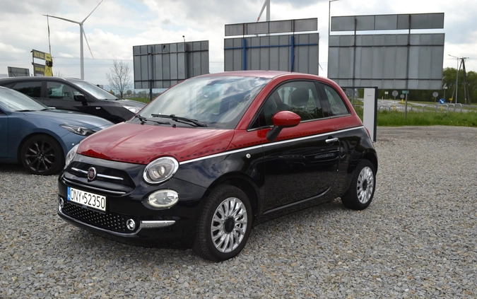 Fiat 500 cena 36900 przebieg: 41000, rok produkcji 2016 z Paczków małe 529